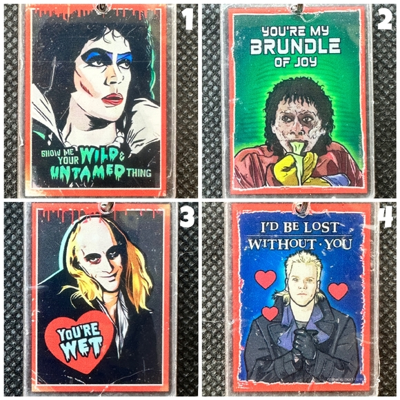 Creepy Valentines Card KBK Acrylic Keychains - Picture 1 of 8